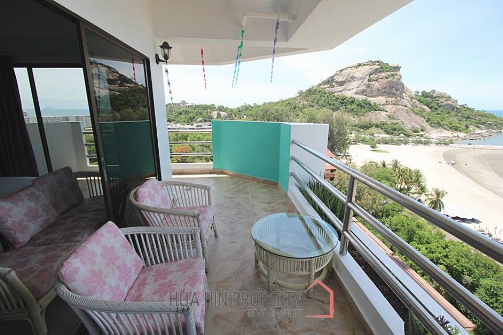 Absolute Beachfront 2 Bed Condo For Sale in Khao Takiap