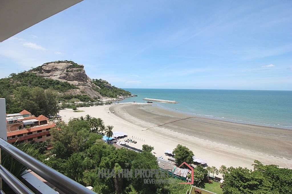 Absolute Beachfront 2 Bed Condo For Sale in Khao Takiap