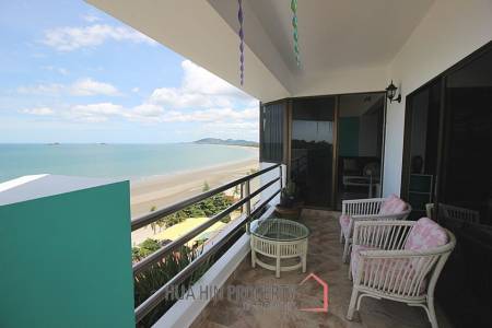 Absolute Beachfront 2 Bed Condo For Sale in Khao Takiap