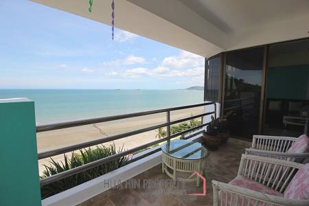 Absolute Beachfront 2 Bed Condo For Sale in Khao Takiap