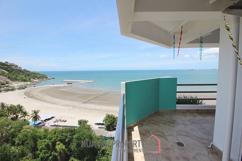 Absolute Beachfront 2 Bed Condo For Sale in Khao Takiap