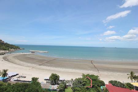 Absolute Beachfront 2 Bed Condo For Sale in Khao Takiap