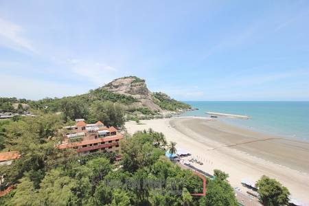 Absolute Beachfront 2 Bed Condo For Sale in Khao Takiap