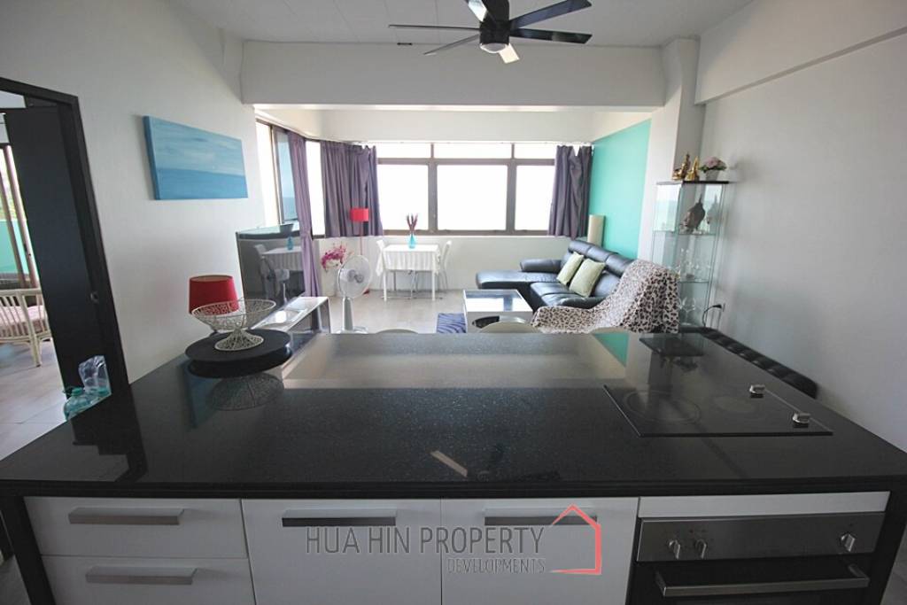 Absolute Beachfront 2 Bed Condo For Sale in Khao Takiap