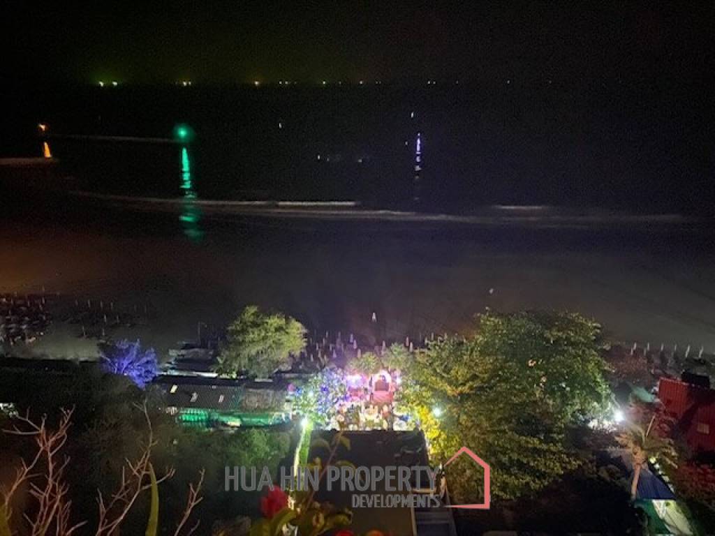 Absolute Beachfront 2 Bed Condo For Sale in Khao Takiap