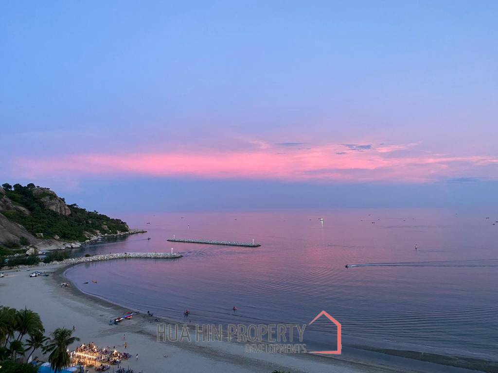 Absolute Beachfront 2 Bed Condo For Sale in Khao Takiap