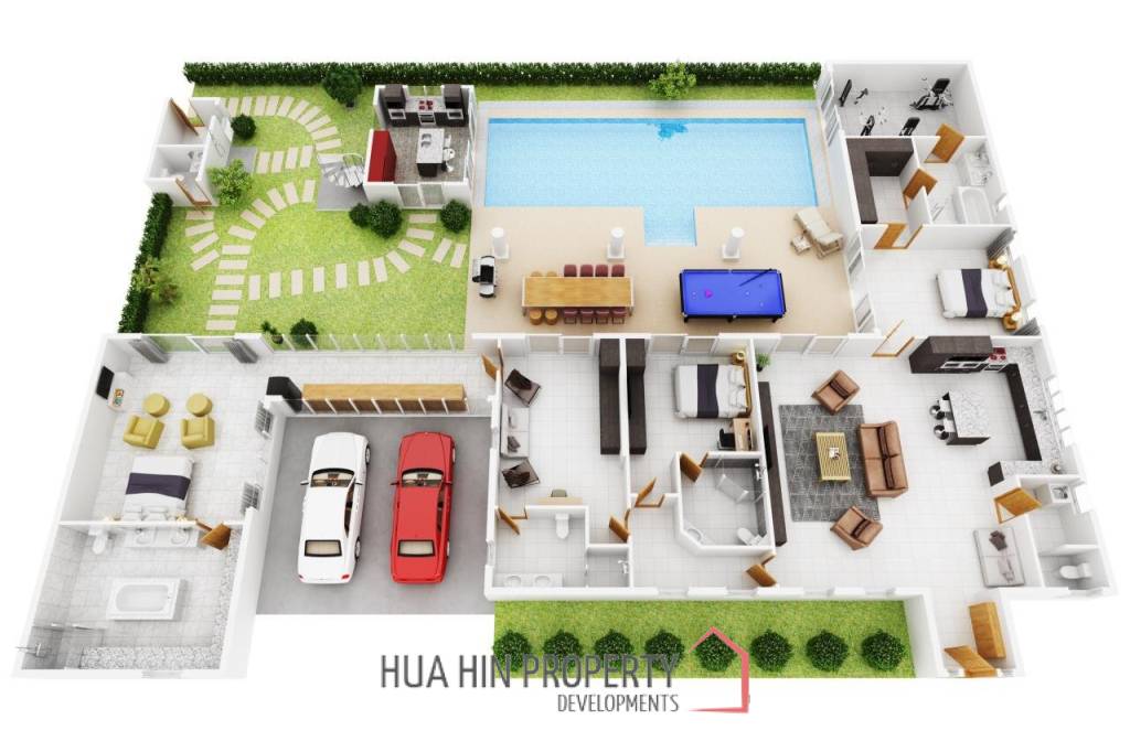 Modern Quality 5 Bedroom Pool Villa At Mali Residence