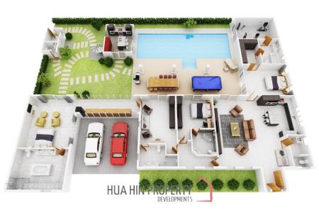 Modern Quality 5 Bedroom Pool Villa At Mali Residence