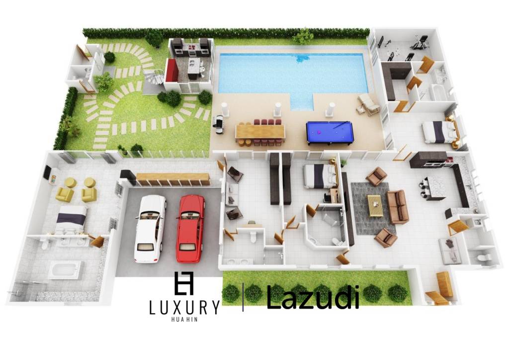 Modern Quality 5 Bed Pool Villa At Mali Residence