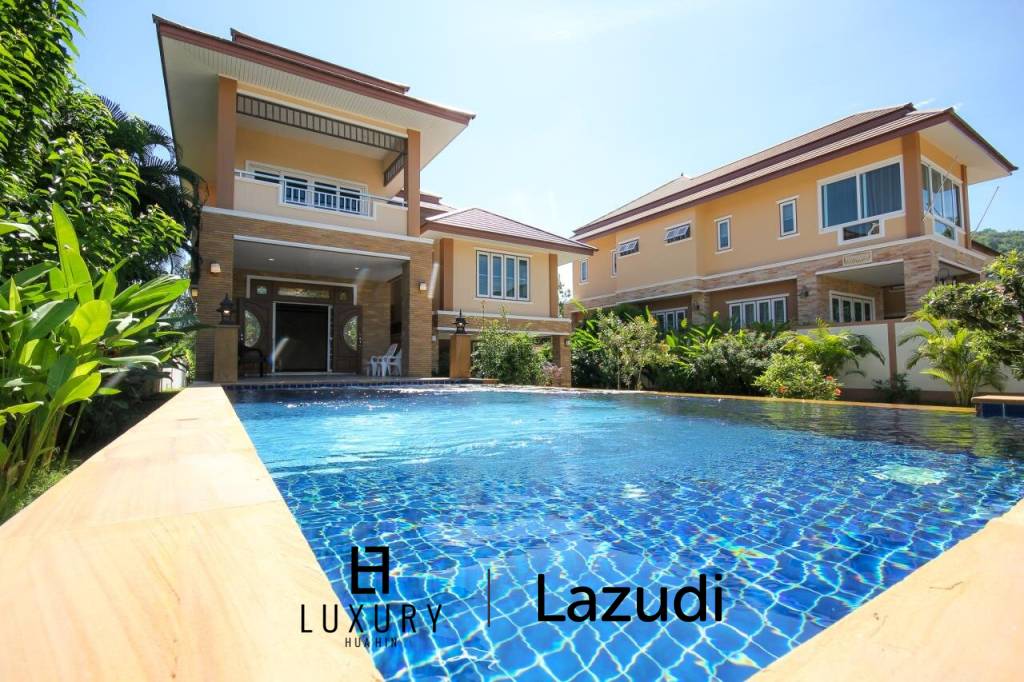 Nord Hua Hin: Neue Multi Level Pool Villa auf einem großen Grundstück