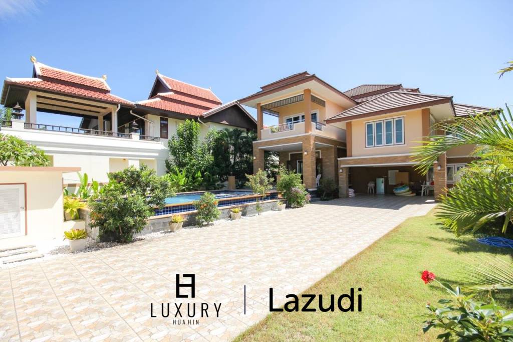 Nord Hua Hin: Neue Multi Level Pool Villa auf einem großen Grundstück