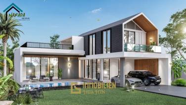 New Modern 3 Bed Pool Villa Project Narada - Paknampran/ Pranburi Close To Beach