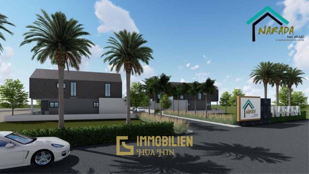 Narada Modern Pool Villas: / Paknampran: Neue moderne 3 Schlafzimmer Pool Villa in Strandnähe