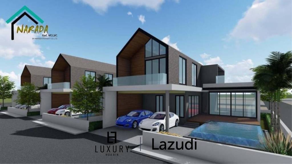 New Modern 3 Bed Pool Villa Project Narada - Paknampran/ Pranburi Close To Beach