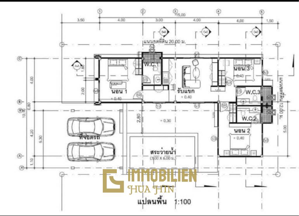 Großartige Mietinvestition: Moderne 3 Schlafzimmer Pool Villa