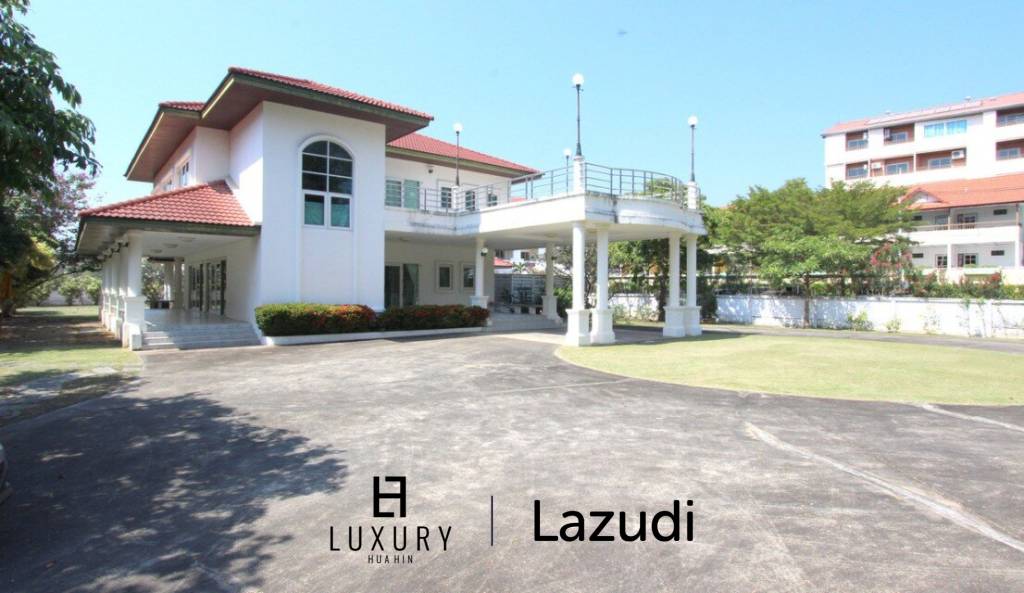 Land with a 2 Storey Villa, 50 metres from Beach - Central Hua Hin