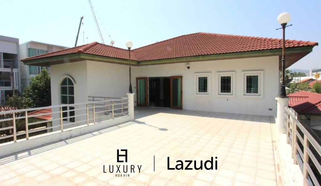 Land with a 2 Storey Villa, 50 metres from Beach - Central Hua Hin