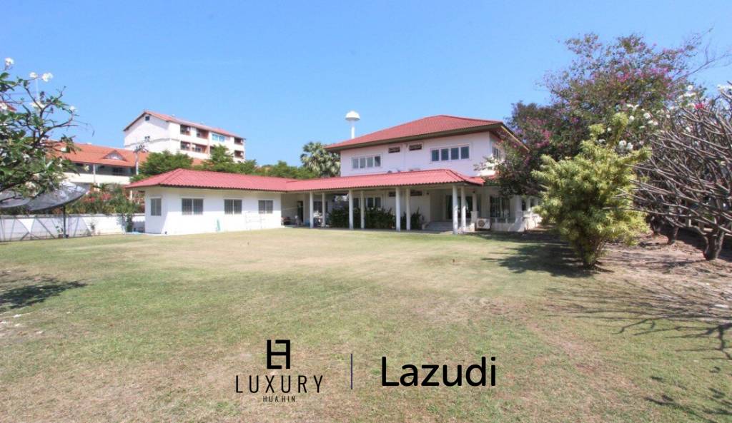 Land with a 2 Storey Villa, 50 metres from Beach - Central Hua Hin