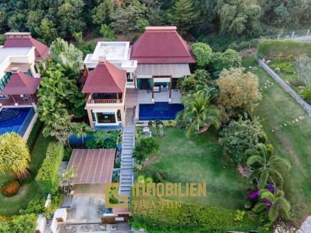 Einstöckige Pool Villa mit Meerblick und vier Schlafzimmern