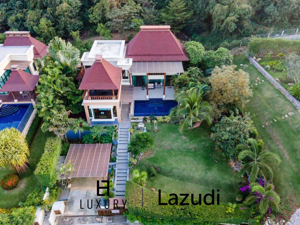 Einstöckige Pool Villa mit Meerblick und vier Schlafzimmern