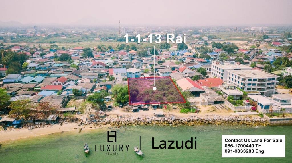 Absolute Beachfront Land Close to the Novotel in Cha Am