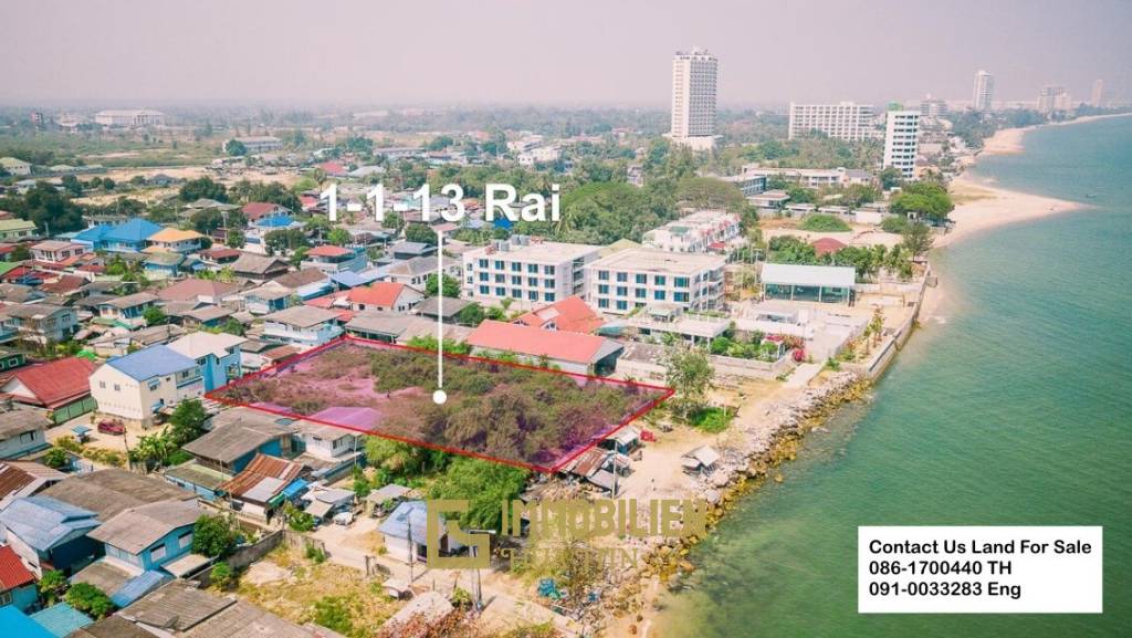 Absolutes strandnahes Grundstück in der Nähe des Novotel in Cha Am