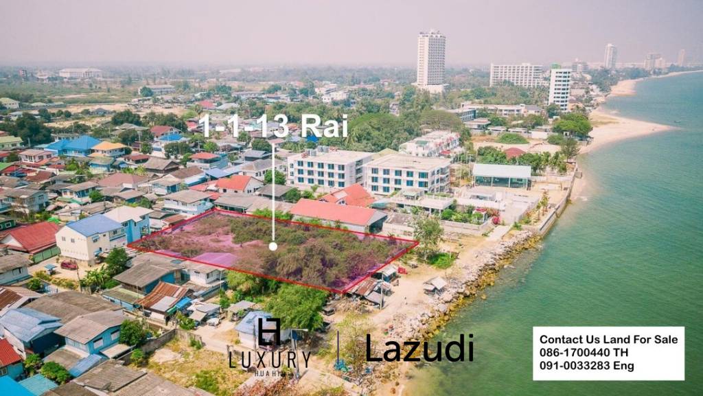 Absolute Beachfront Land Close to the Novotel in Cha Am