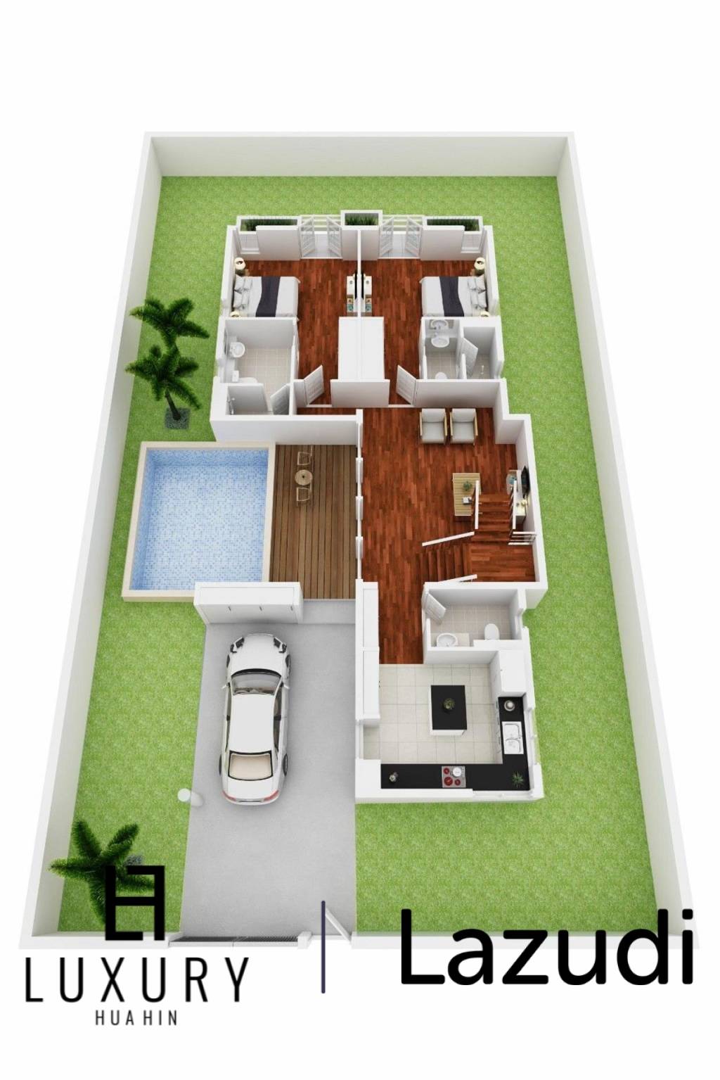 Beautiful 3 Bed Sea View Pool Villa at Pranalux - Paknampran