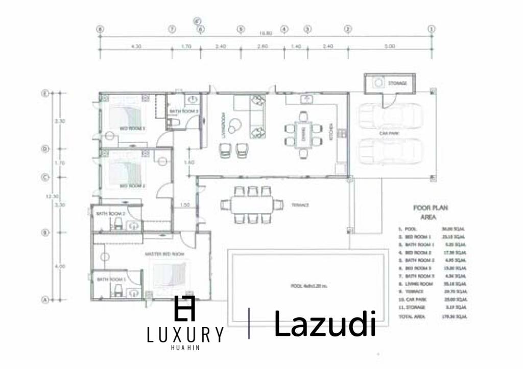 Дом 444 кв.м. 3 Кровать 