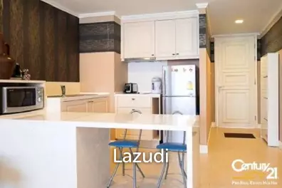 1 Bed Condo with Pool View in Town