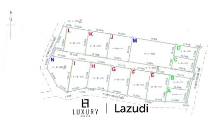 7 Rai (1,092 Sqm) Grundstück 3 km vom Strand entfernt mit vollständigem Landtitel (Chanote)