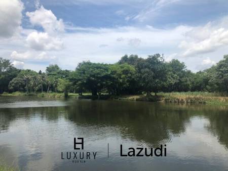 Beautiful Lakefront 1 Rai Plot of Land On Fishing Lake, Ideal For 1 or 2 Homes