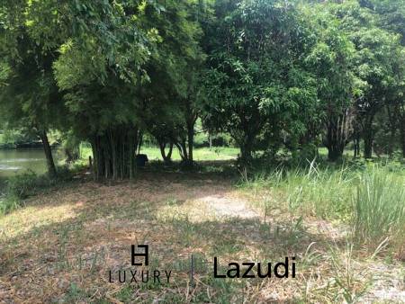 Beautiful Lakefront 1 Rai Plot of Land On Fishing Lake, Ideal For 1 or 2 Homes