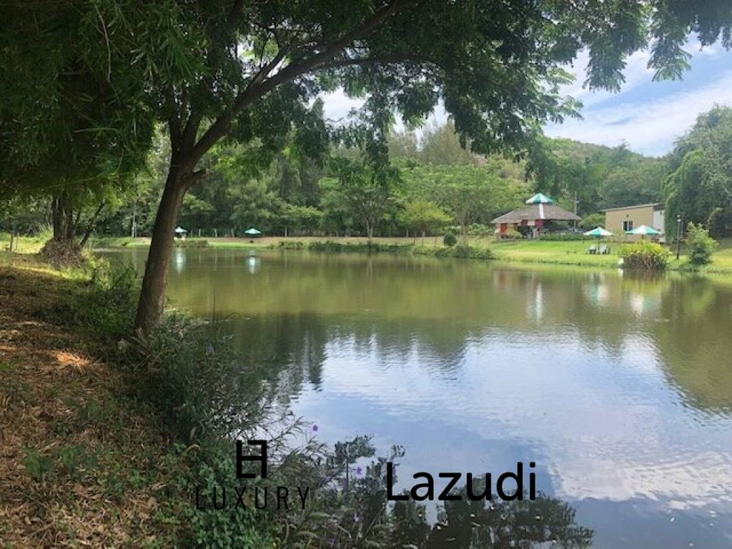 Beautiful Lakefront 1 Rai Plot of Land On Fishing Lake, Ideal For 1 or 2 Homes