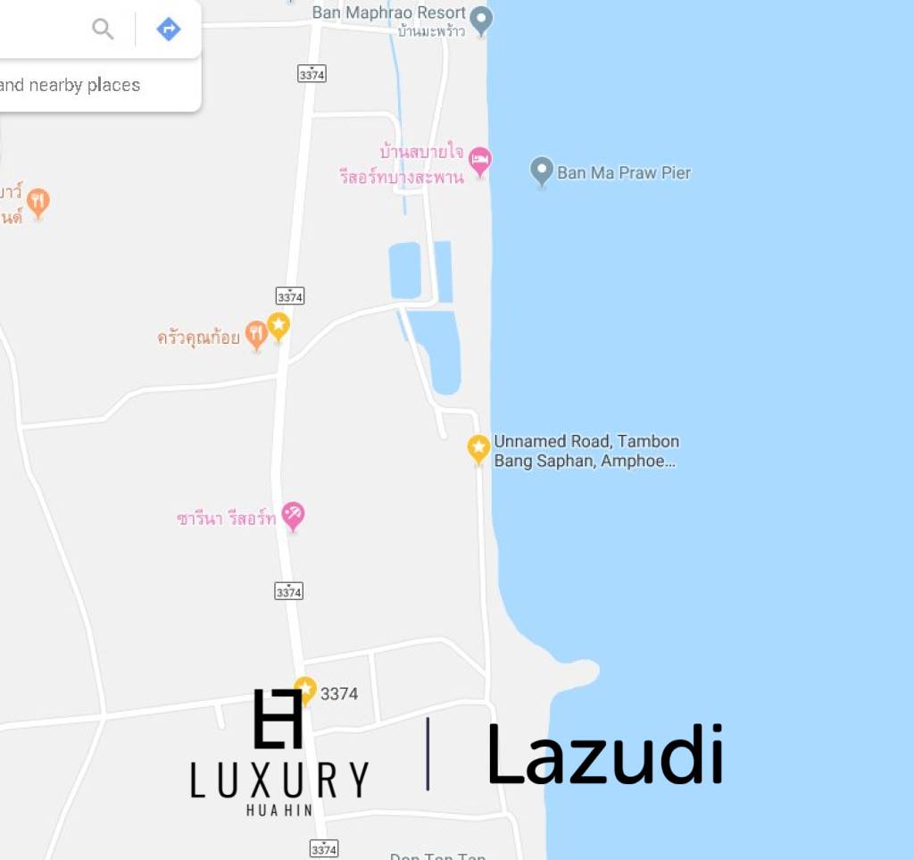 Absolute Beachfront Land in Prachuap Bang Saphan Noi