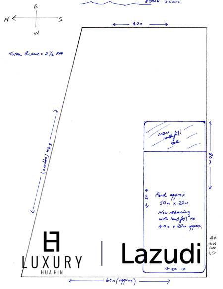 4,000 metro cuadrado Terreno de Venta