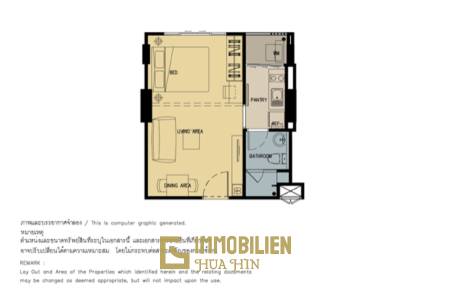 Baan Kiang Fah:  Studio-Eigentumswohnung mit Meerblick
