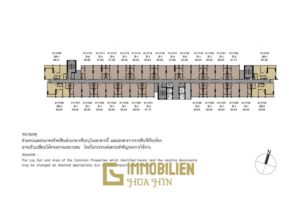 Baan Kiang Fah: 2 Schlafzimmer Eck-Eigentumswohnung mit Stadt und Meerblick