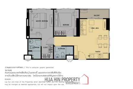 Corner 2 Bedroom City And Sea View Condo For Sale At Baan Kiang Fah