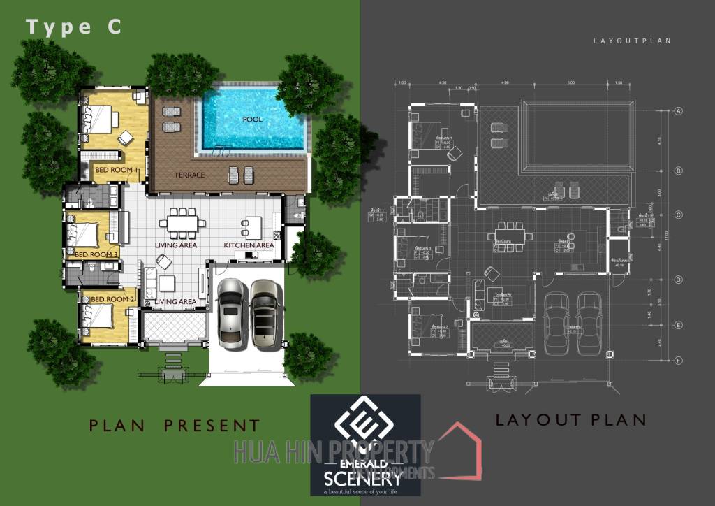 Emerald Valley : 3 Bedroom Luxury Pool Villas - New Development