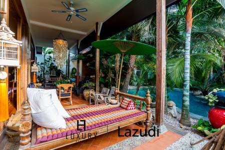 Thai Bali Designer 3 Bed Home For Sale Near Sainoi Beach