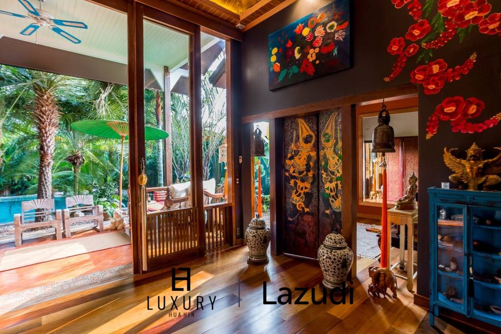 Thai Bali Designer 3 Bed Home For Sale Near Sainoi Beach