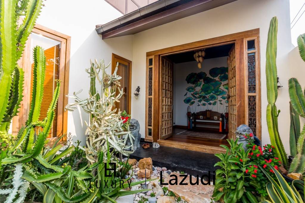 Thai Bali Designer 3 Bed Home For Sale Near Sainoi Beach