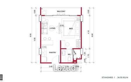 Studio 1 Bath 34.75 SQ.M. Bellevue Lagoon