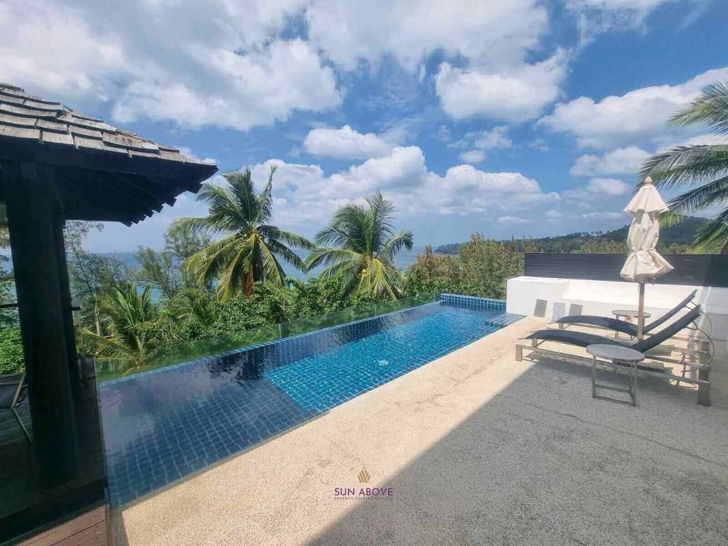 4 Bed Sea View Pool Villa | Walk to Surin Beach