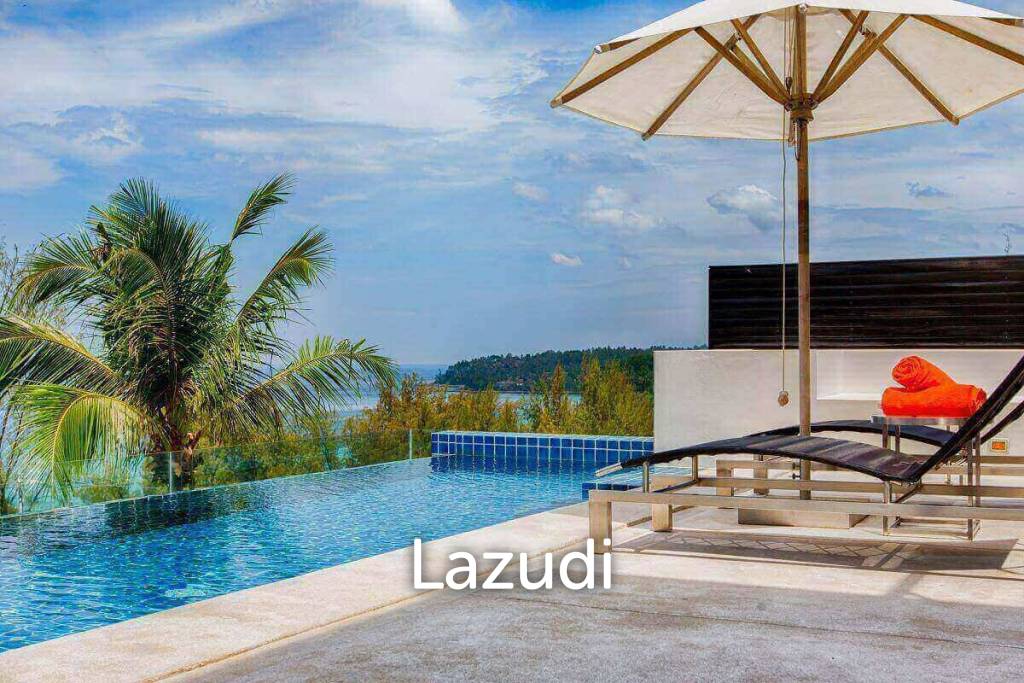 4 Bed Sea View Pool Villa | Walk to Surin Beach