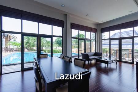 LARGE 6 BED HOUSE FOR SALE ON A 5 RAI PROPERTY WITH A FISHING POND