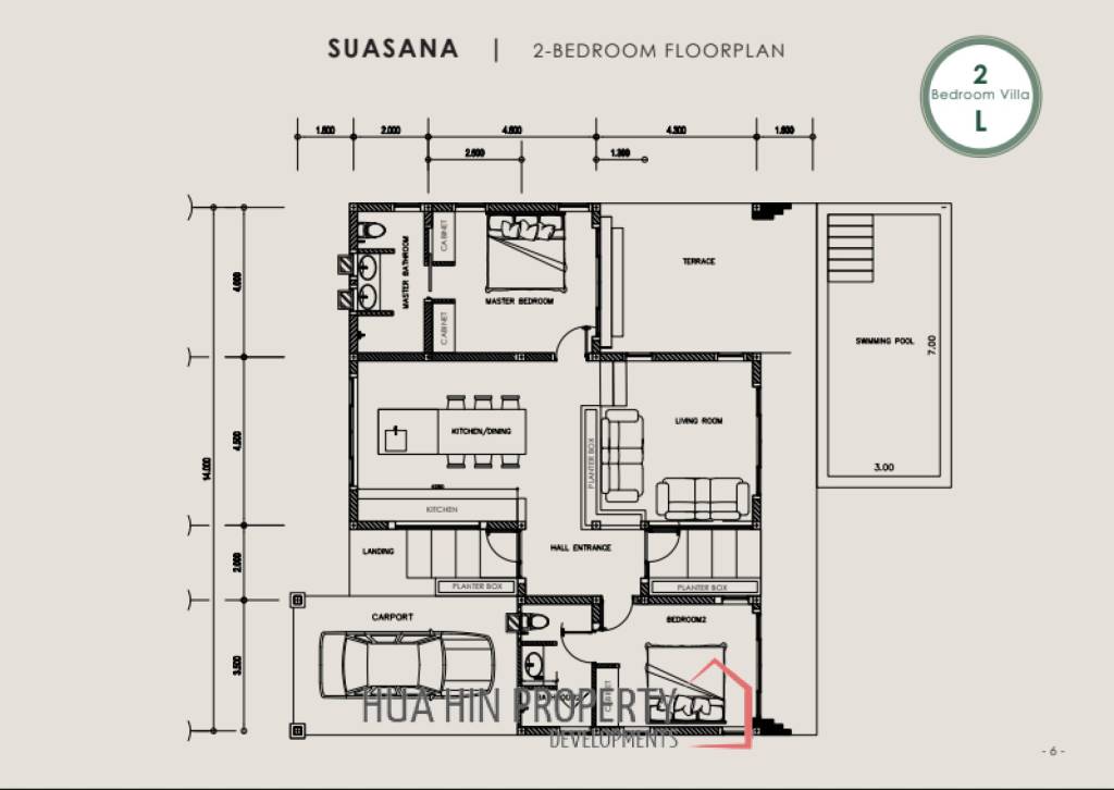 2 Bed 2 Bath 180 SQ.M BelVida Estate Villa Suasana