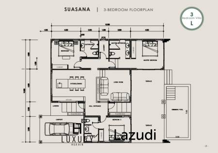 3 Bed 3 Bath 243 SQ.M BelVida Estate Villa Suasana
