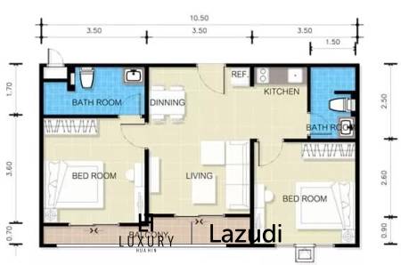 The 88 Condo Hua Hin : 1 Bedroom With Pool View